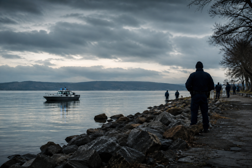 Fejbe lőtt holttest a Balatonban