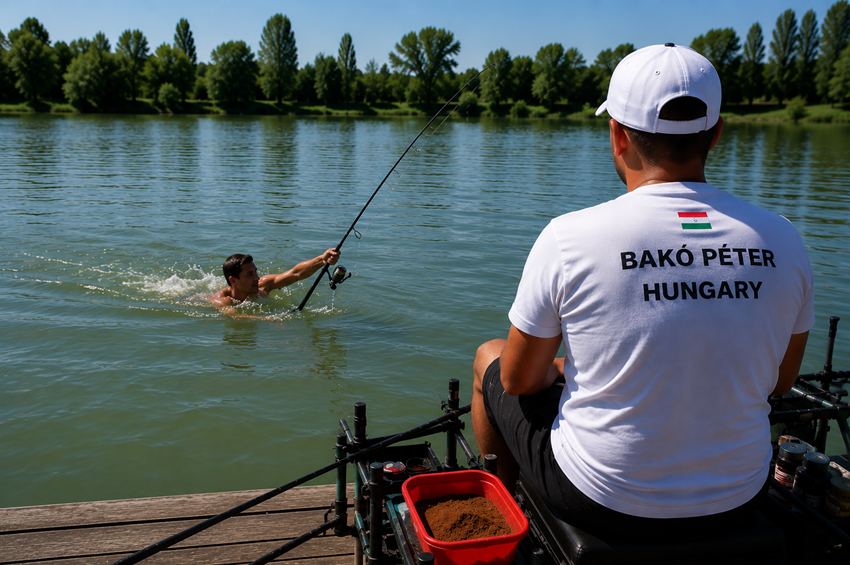Videó: tízdekás kárász vitte el Bakó Péter horgászbotját 