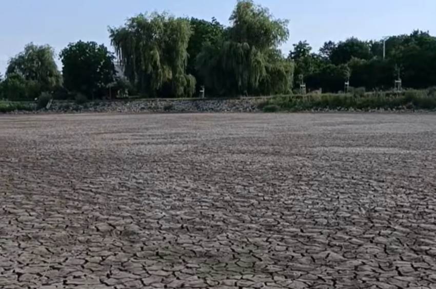 Négy év után megint teljesen kiszáradt a bicsérdi horgásztó – videóval 