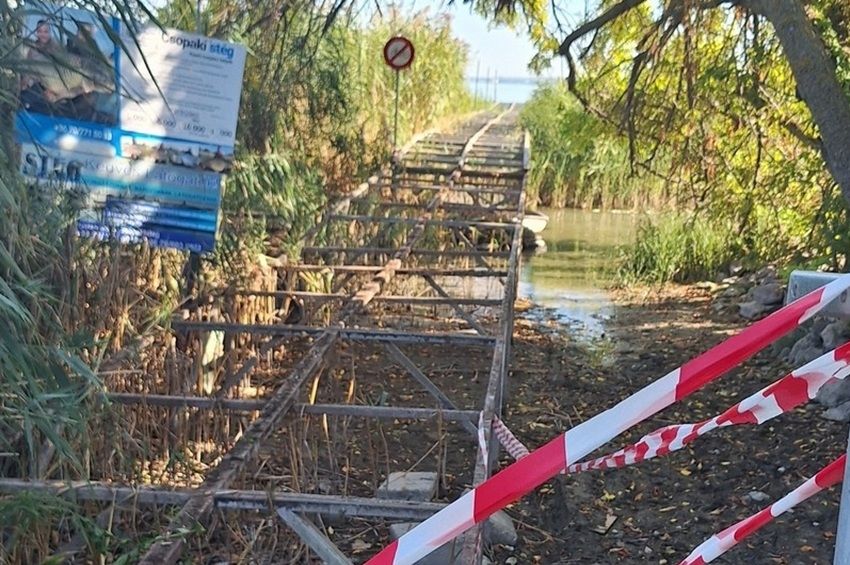 Elbontottak egy népszerű horgászstéget Csopakon