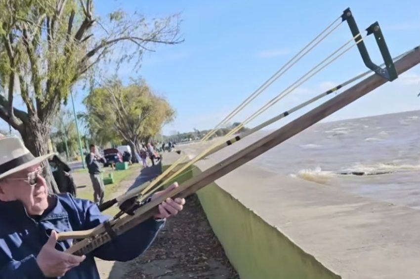 Videó: tökélyre fejlesztették a csúzlis etetést