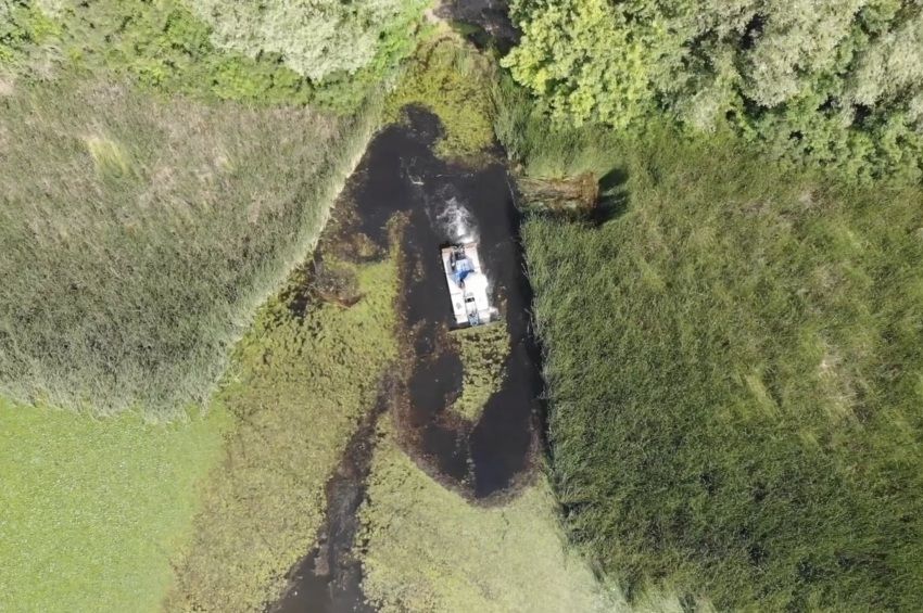 Videó: így zajlik a hínárkaszálás a Tisza-tavon