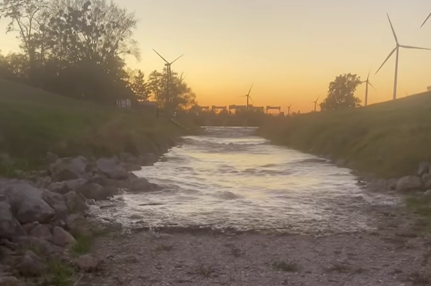 Visszatért a víz a kiszáradt Lajta-folyóba, látványos videó készült