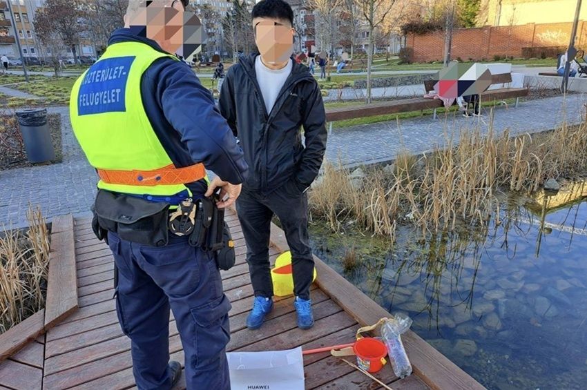 Különös orvhorgászügyben intézkedtek a budapesti közterület-felügyelők – fotókkal 