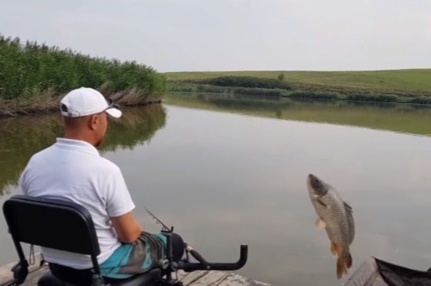 Videó: kiugrott a ponty a horgász mellé a stégre