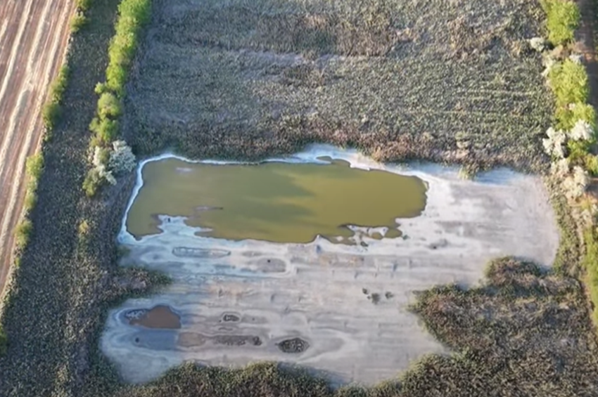 Kiszáradóban a hódmezővásárhelyi Téglagyári-tavak – videóval 