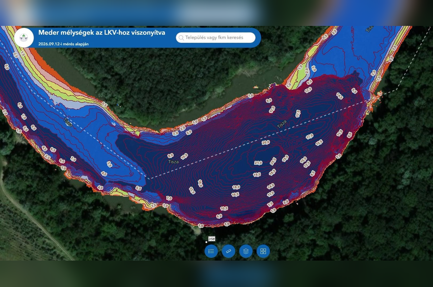 Óballánál található a Tisza hazai szakaszának legmélyebb pontja