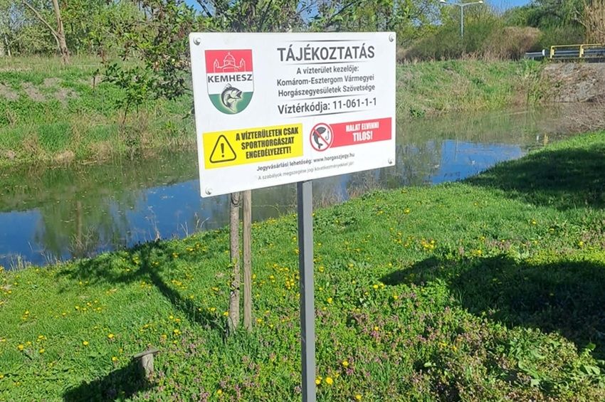 Halelviteli tilalom lépett életbe a Dunaalmásnál kijelölt sporthorgász szakaszon – fotókkal 