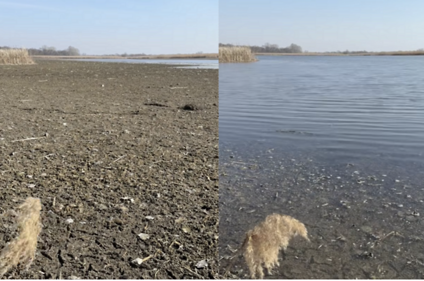 Time-lapse videón a Tisza-tó vízszintjének emelkedése