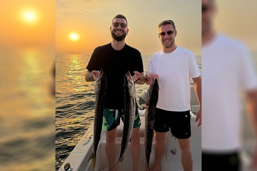 Tengeri horgászaton vett részt Dubajban Varga Barnabás – fotókkal 