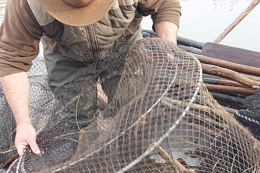 Megrongálták a horgászok a Szolnoknál dolgozó halászok varsáit